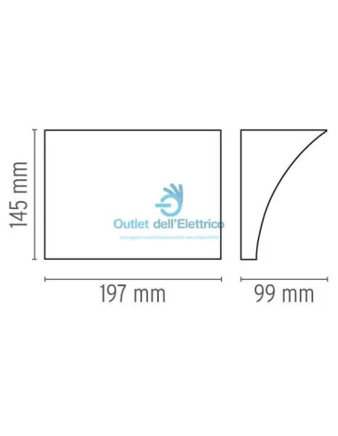 Flos F9700020 Pochette up/down grau.200w r7s